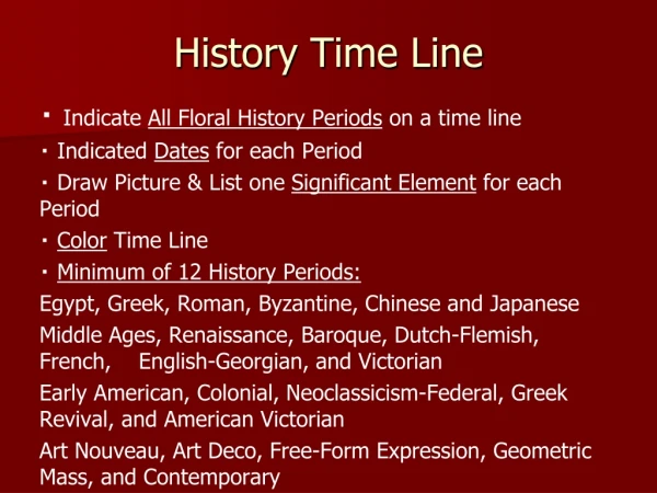 History Time Line