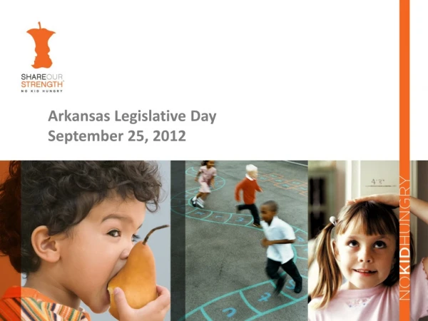 Arkansas Legislative Day September 25, 2012