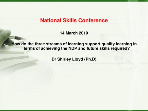 National Skills Conference 14 March 2019