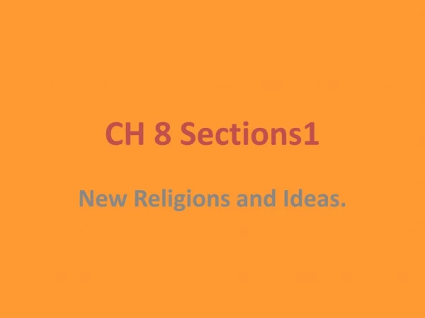CH 8 Sections1