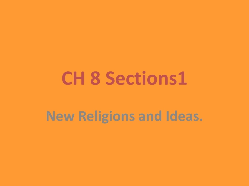 ch 8 sections1