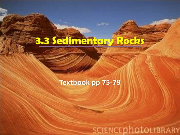 3.3 Sedimentary Rocks