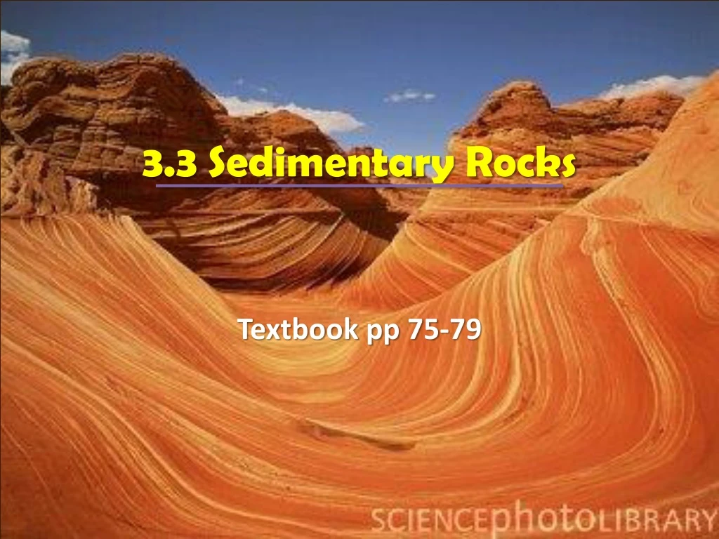 3 3 sedimentary rocks