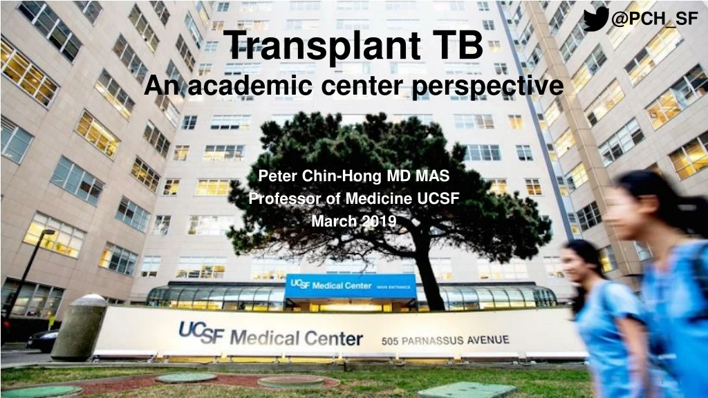 transplant tb an academic center perspective