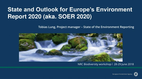 State and Outlook for Europe’s Environment Report 2020 (aka. SOER 2020)