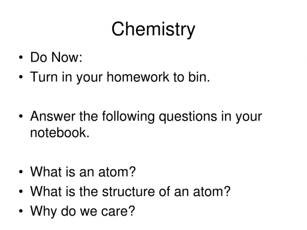 Chemistry