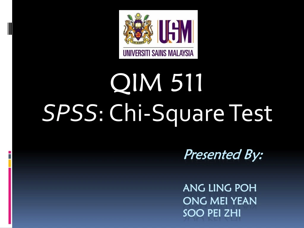 qim 511 spss chi square test