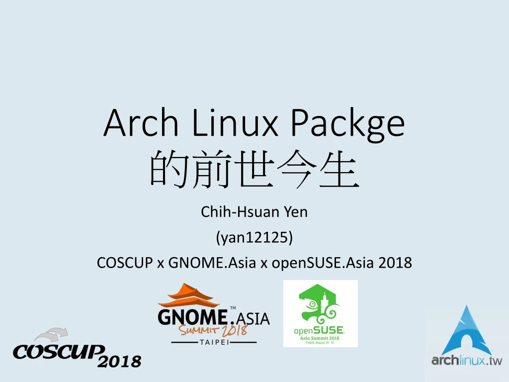 arch linux packge