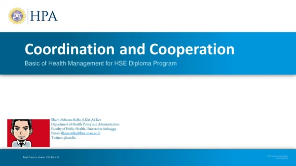 Coordination and Cooperation