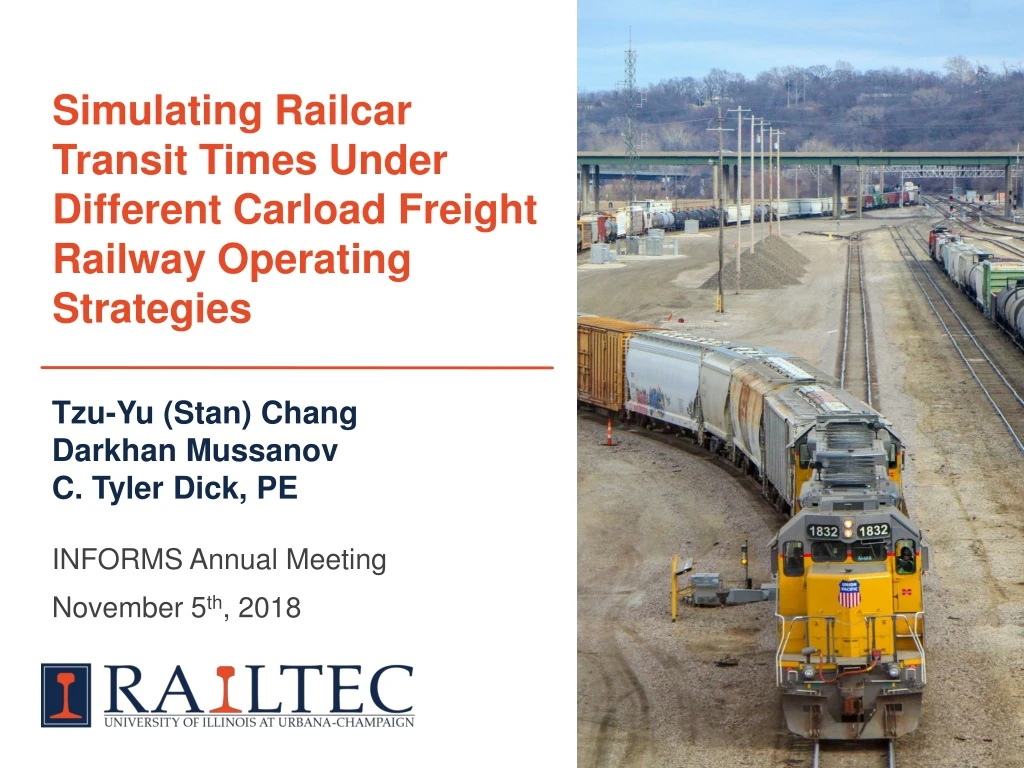 simulating railcar transit times under different carload freight railway operating strategies