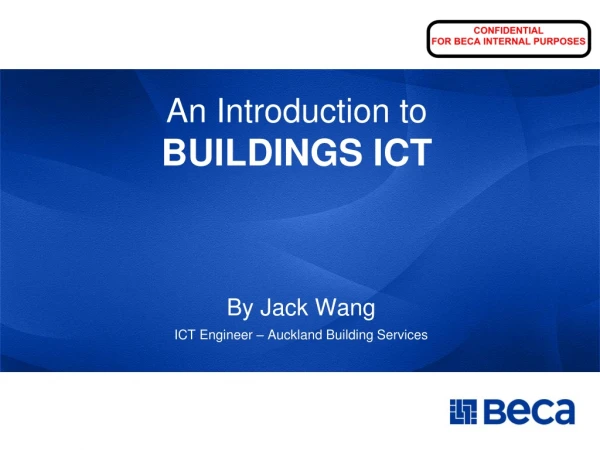 An Introduction to BUILDINGS ICT