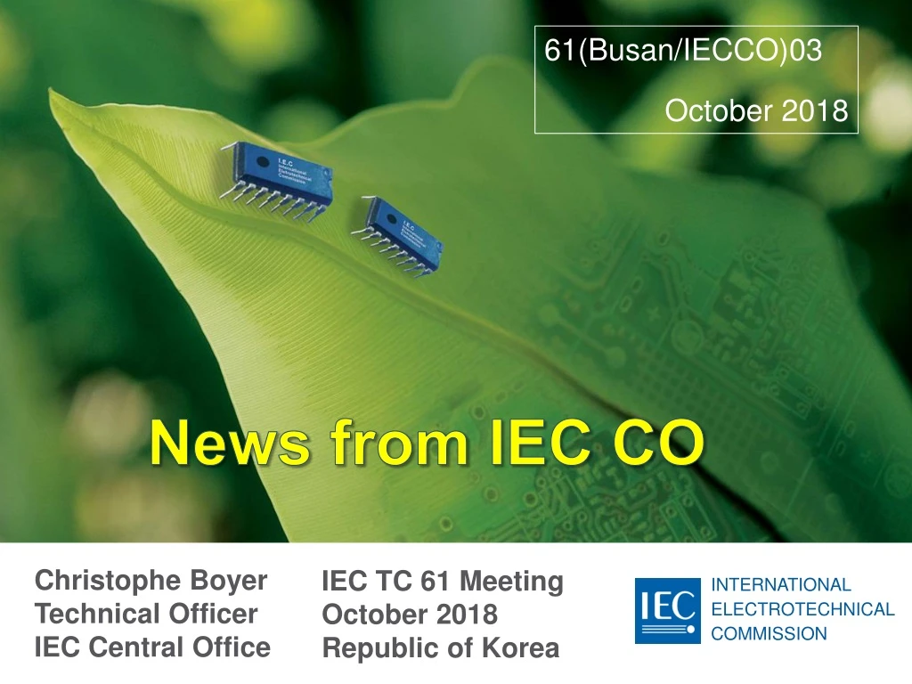 news from iec co