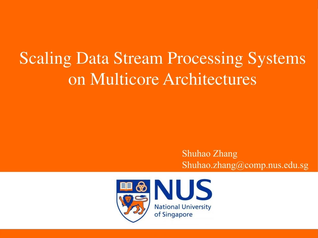 scaling data stream processing systems
