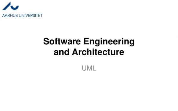 Software Engineering and Architecture