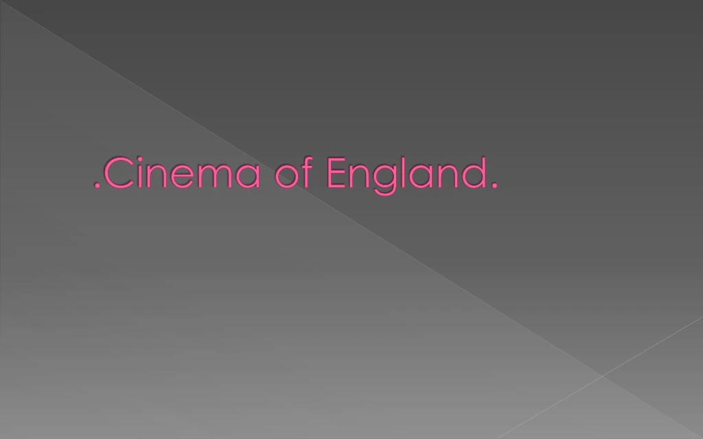 cinema of england