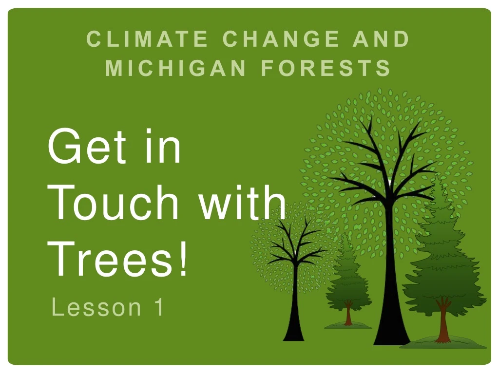 climate change and michigan forests