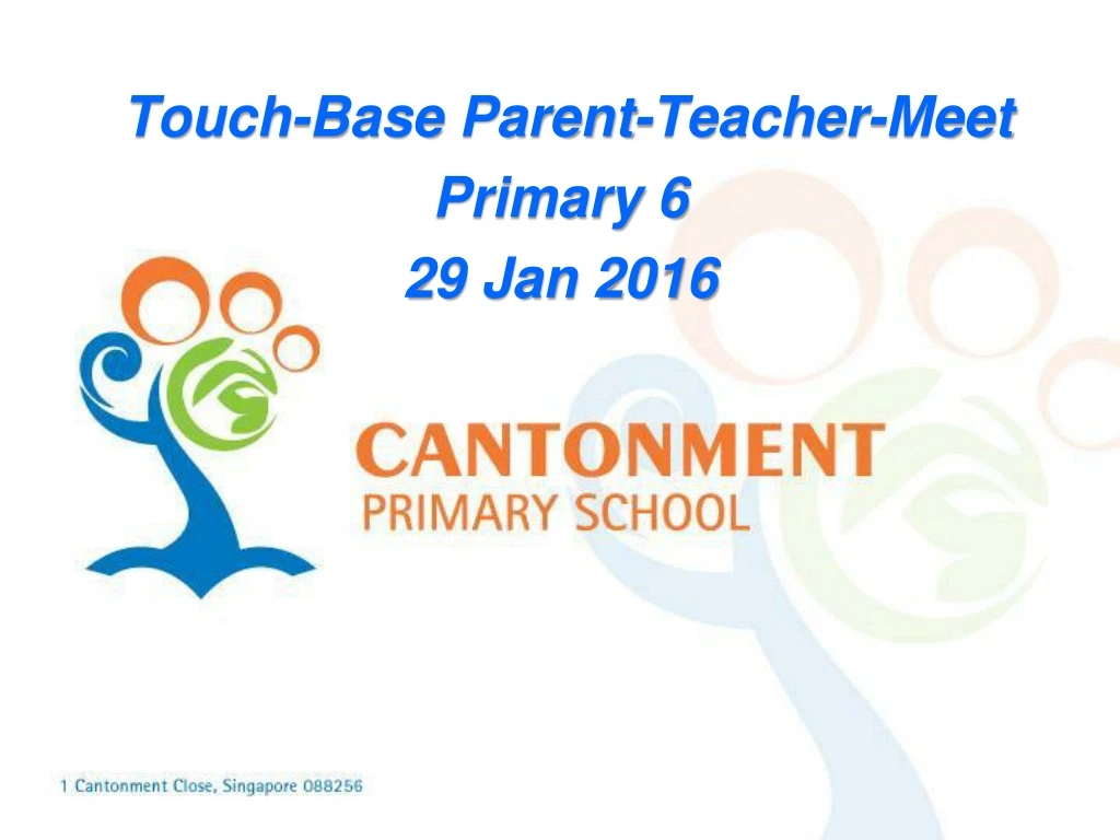touch base parent teacher meet primary 6 29 jan 2016