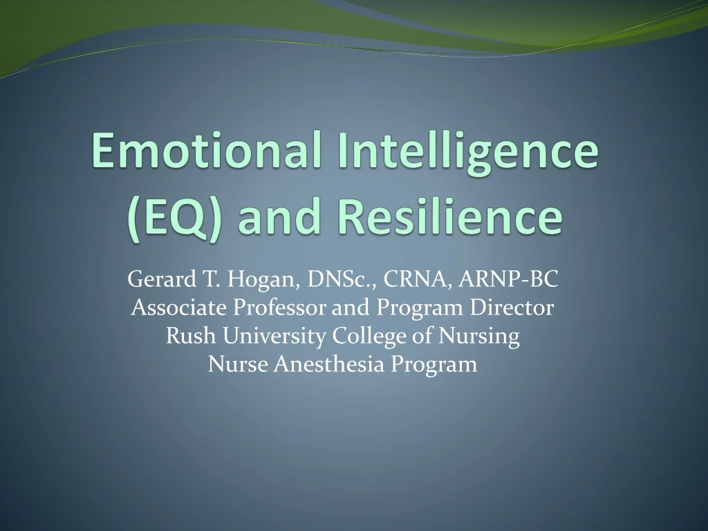 emotional intelligence eq and resilience
