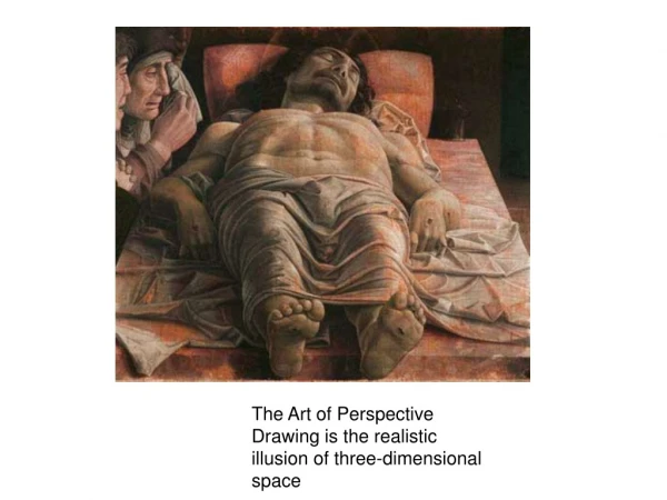 The Art of Perspective Drawing is the realistic illusion of three-dimensional space