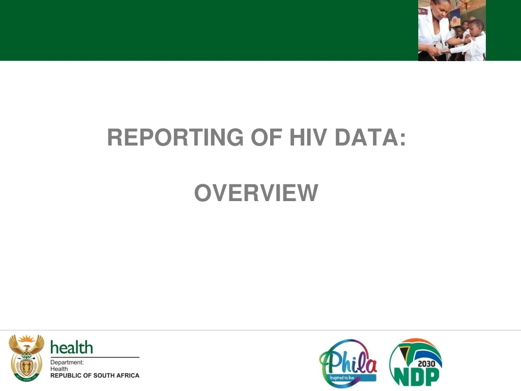 reporting of hiv data overview