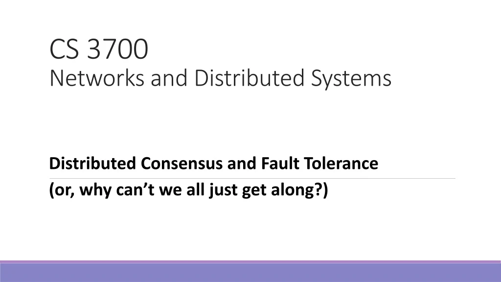 cs 3700 networks and distributed systems