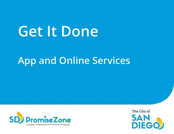 Get It Done App and Online Services