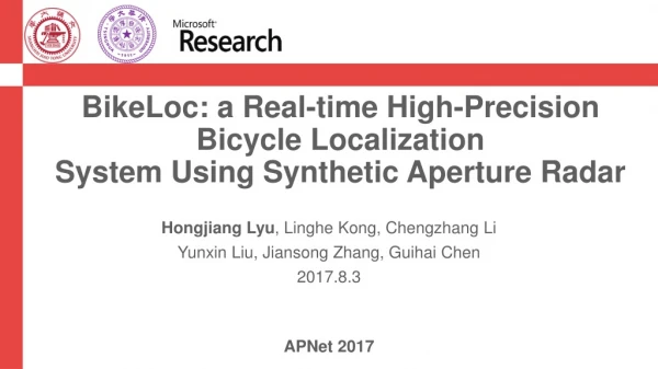 BikeLoc: a Real-time High-Precision Bicycle Localization System Using Synthetic Aperture Radar