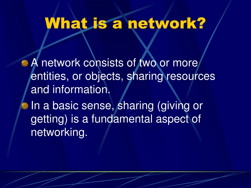 what is a network