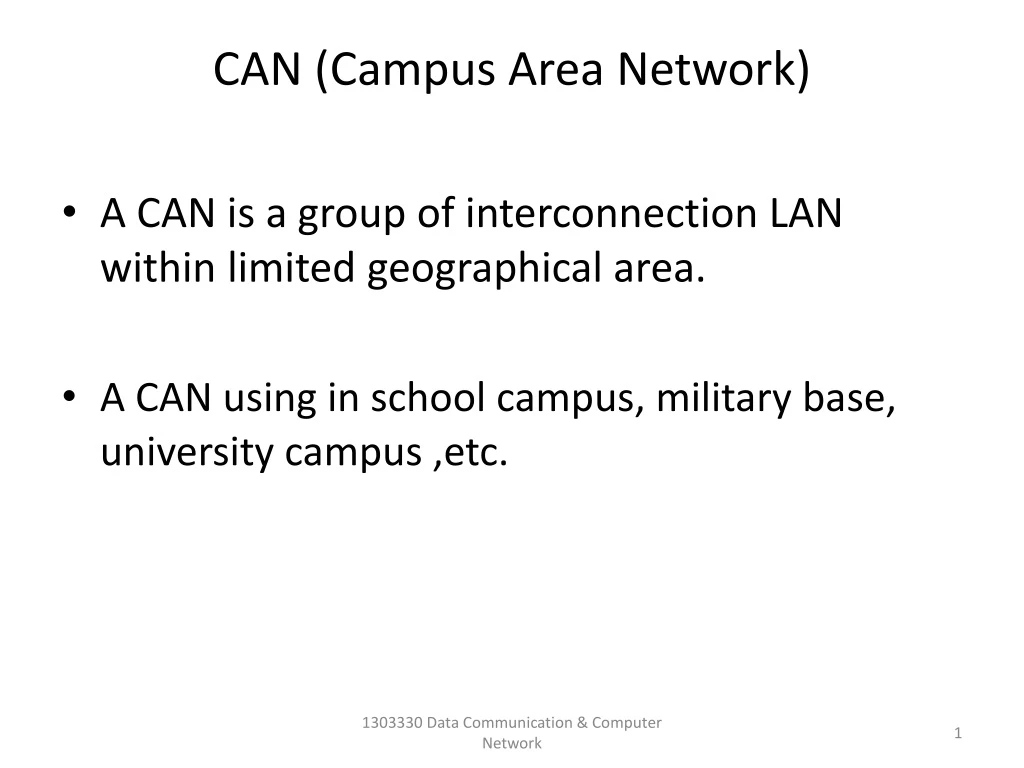 can campus area network