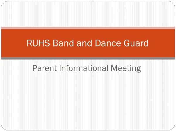 RUHS Band and Dance Guard