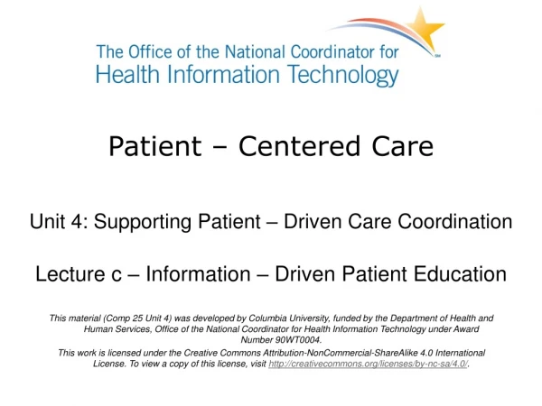Patient – Centered Care