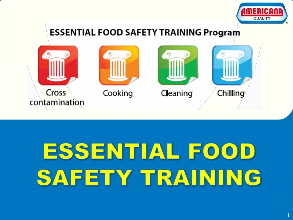 essential food safety training