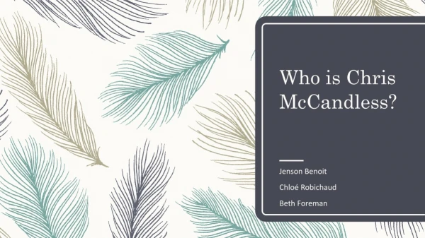 Who is Chris McCandless?