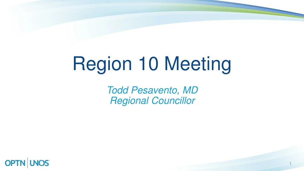 region 10 meeting