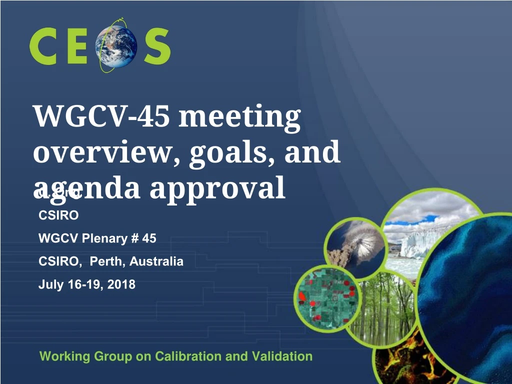 wgcv 45 meeting overview goals and agenda approval