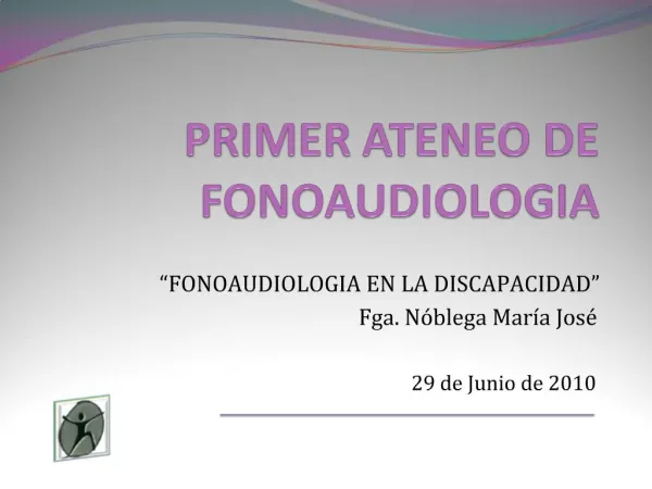 PRIMER ATENEO DE FONOAUDIOLOGIA