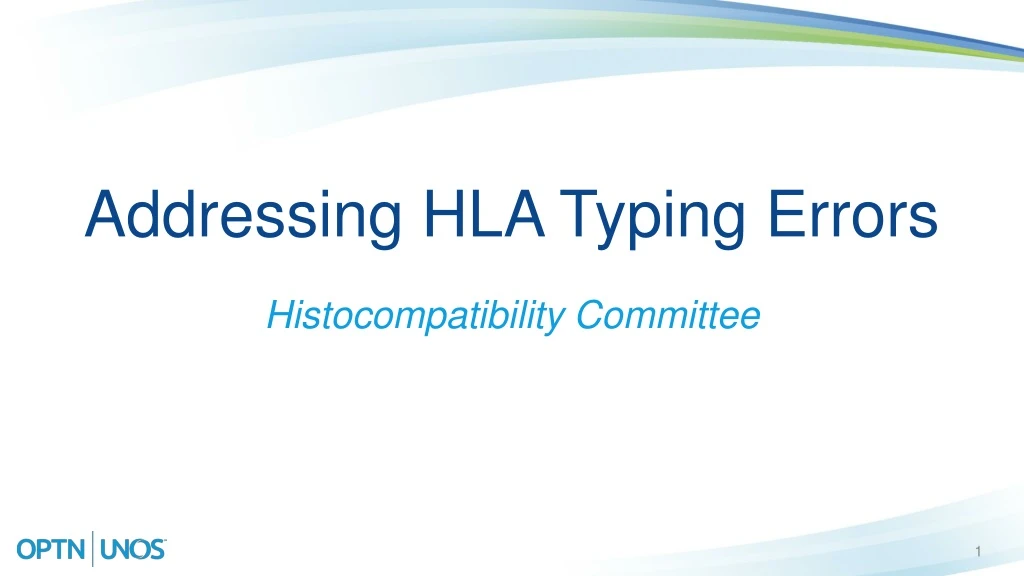 addressing hla typing errors