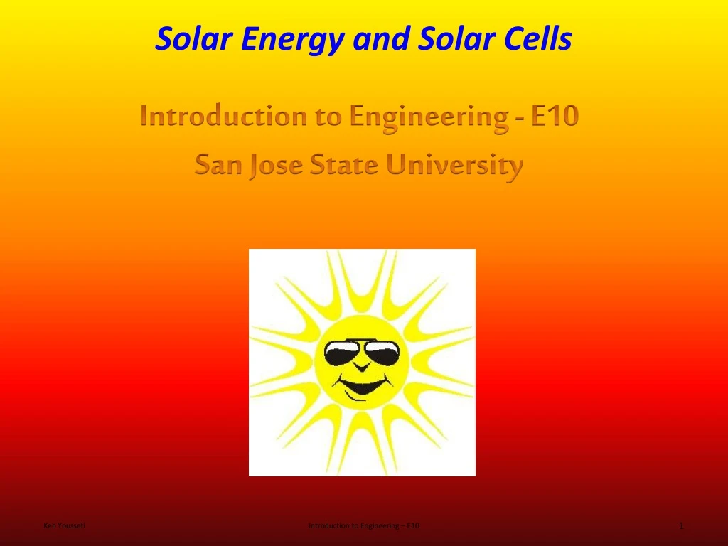 solar energy and solar cells