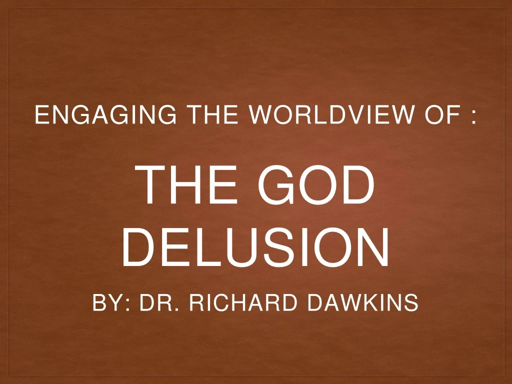 the god delusion