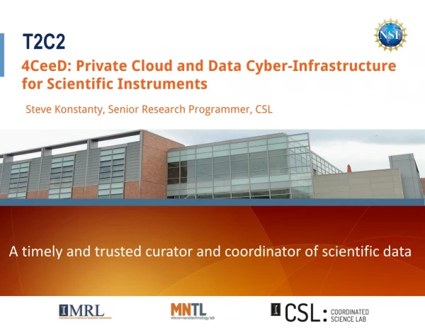 4CeeD: Private Cloud and Data Cyber-Infrastructure for Scientific Instruments