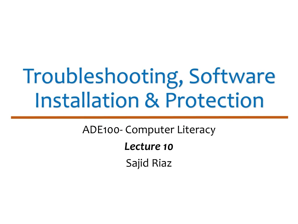 troubleshooting software installation protection