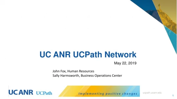 UC ANR UCPath Network