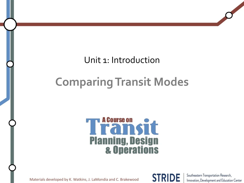 comparing transit modes