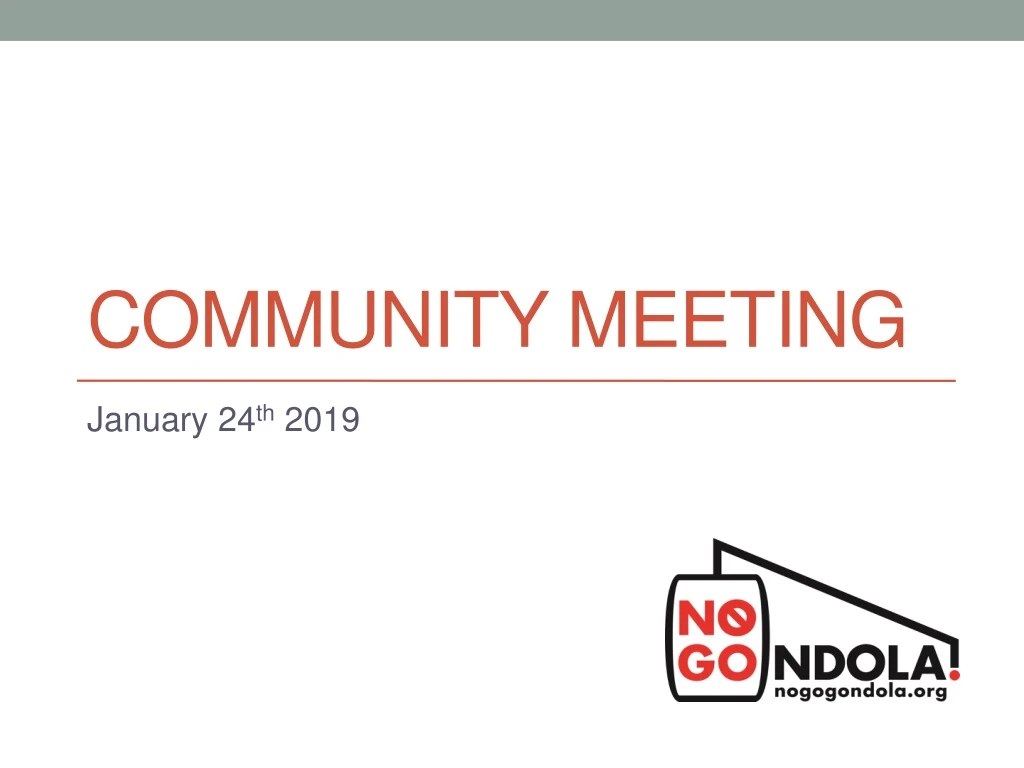 community meeting