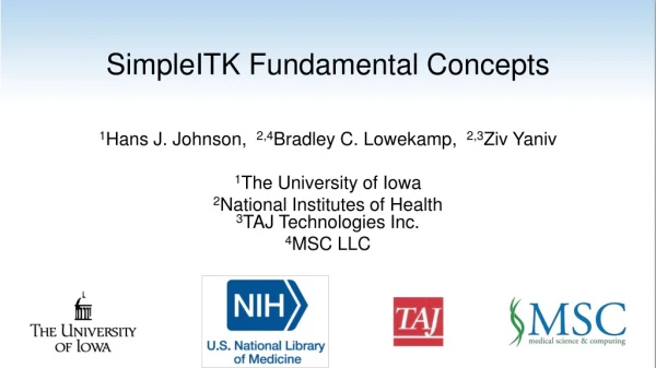 SimpleITK Fundamental Concepts