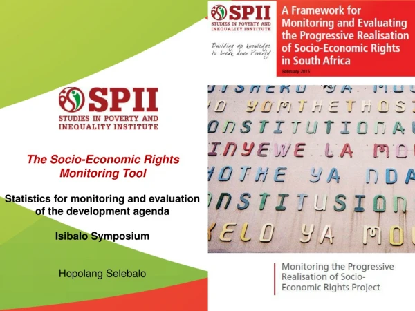 The Socio-Economic Rights Monitoring Tool