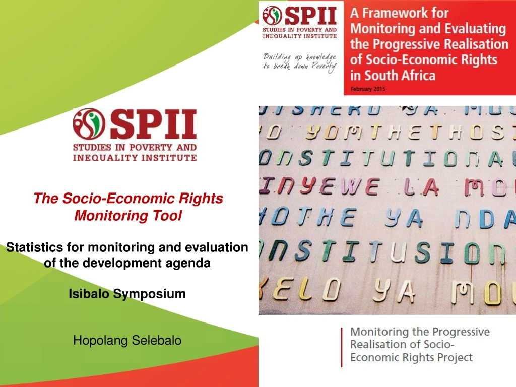 the socio economic rights monitoring tool