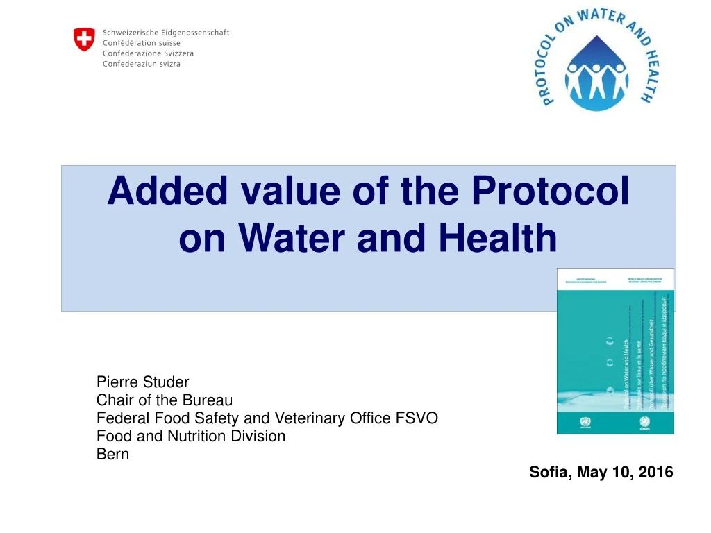 added value of the protocol on water and health