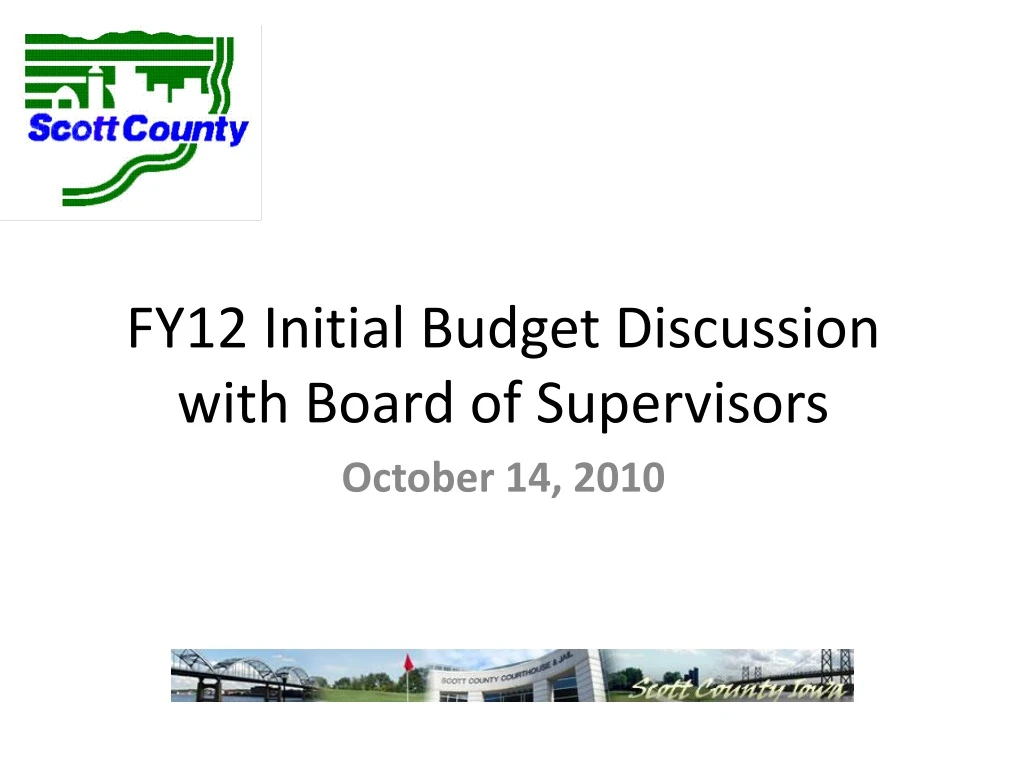 fy12 initial budget discussion with board of supervisors
