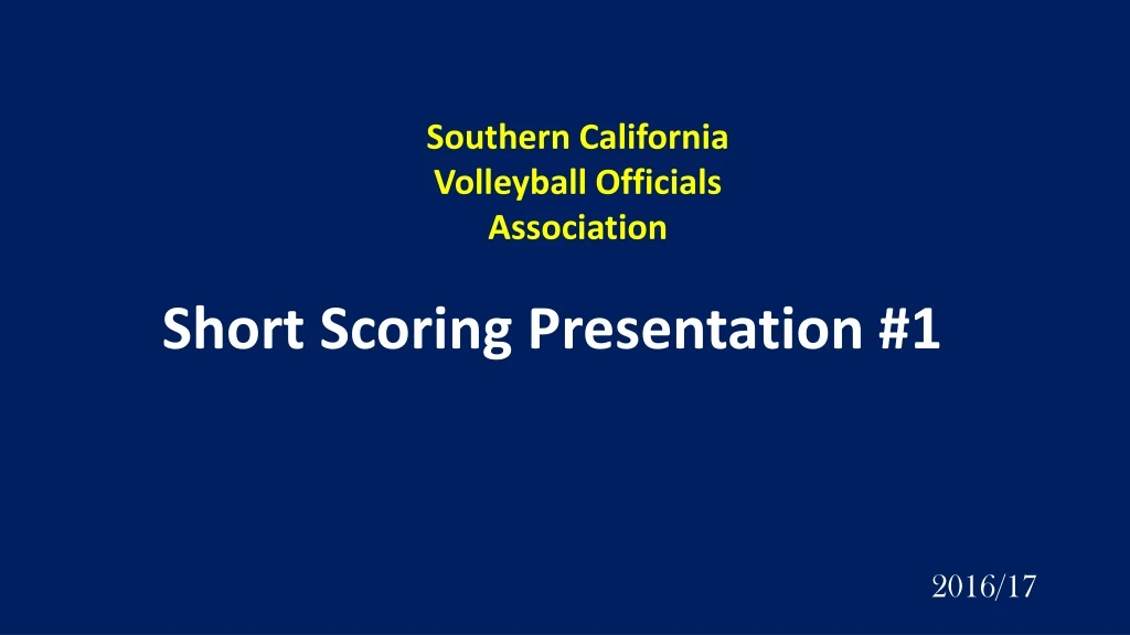 southern california volleyball officials